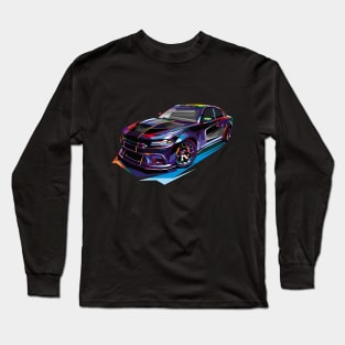 Dodge Charger SRT Hellcat, Pop Artwork Long Sleeve T-Shirt